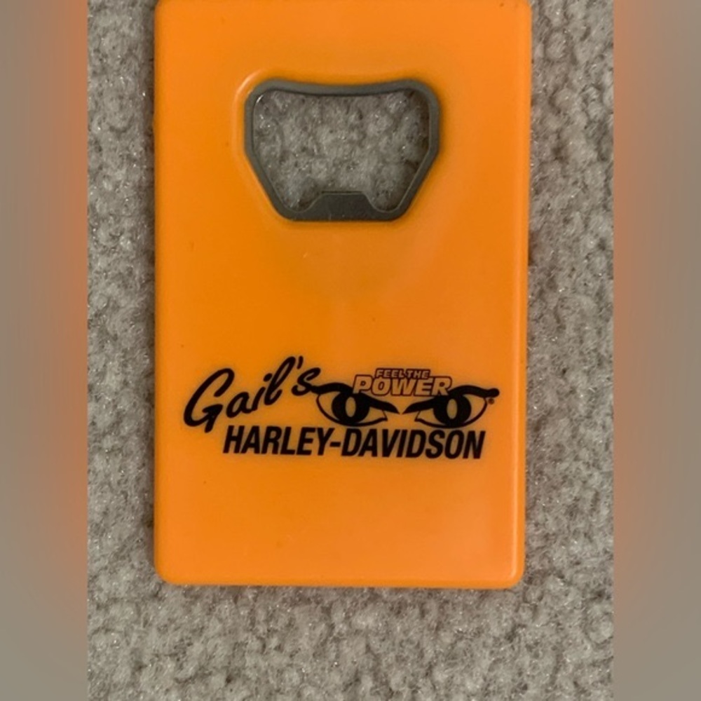 Gail’s Feel the Power Harley Davidson Bottle Opener New
